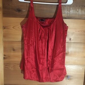 NY&Co Red Polka Dot Camisole Blouse